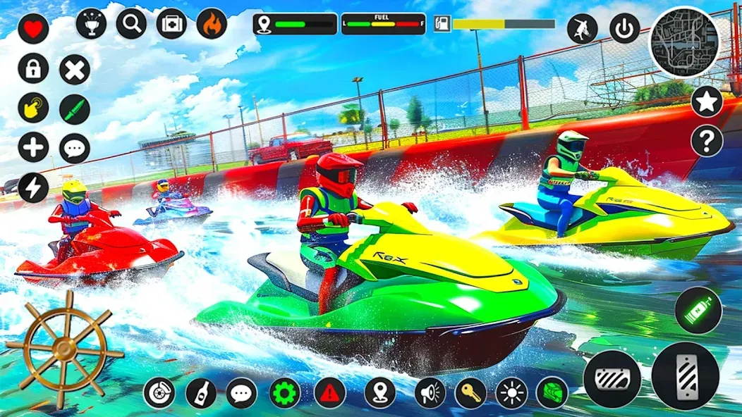 Jetski Boat Racing: Boat Games (Джетски Гонки на лодках)  [МОД Unlocked] Screenshot 2