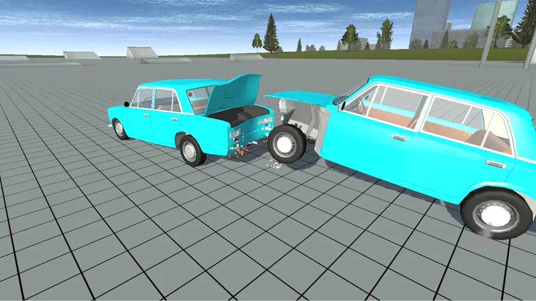 Simple Car Crash Physics Sim (Симулятор физики простого автомобильного столкновения)  [МОД Много монет] Screenshot 4