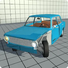 Скачать взломанную Simple Car Crash Physics Sim (Симулятор физики простого автомобильного столкновения)  [МОД Много монет] - стабильная версия apk на Андроид