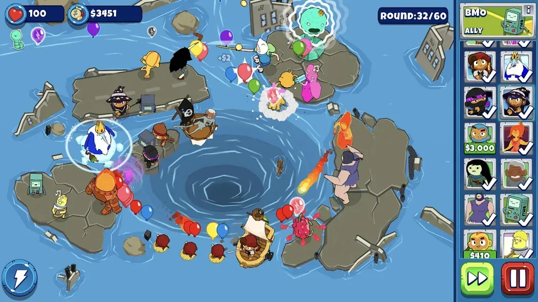 Bloons Adventure Time TD (Блунс Приключения Времени ТД)  [МОД Много монет] Screenshot 2