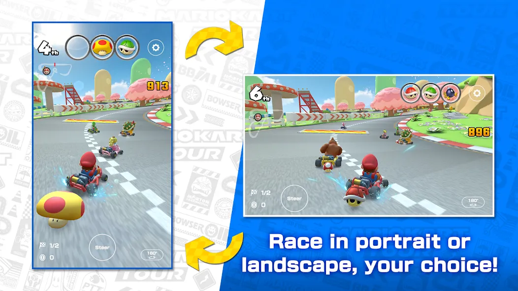 Mario Kart Tour (Марио Карт Тур)  [МОД Много денег] Screenshot 3