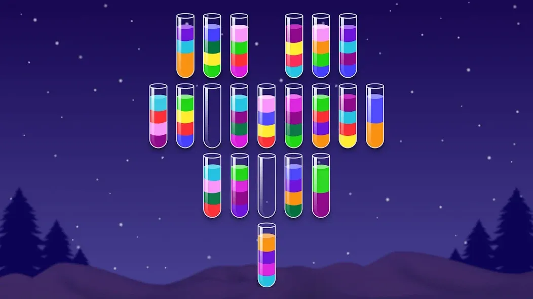 Color Water Sort Wooden Puzzle (Цвет воды Сорт Вуди Пазл)  [МОД Unlocked] Screenshot 3