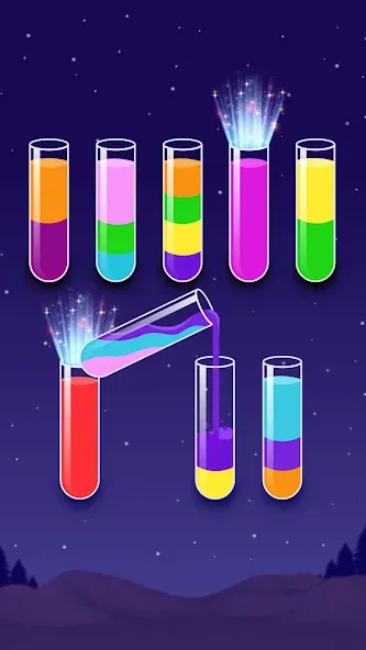 Color Water Sort Wooden Puzzle (Цвет воды Сорт Вуди Пазл)  [МОД Unlocked] Screenshot 4