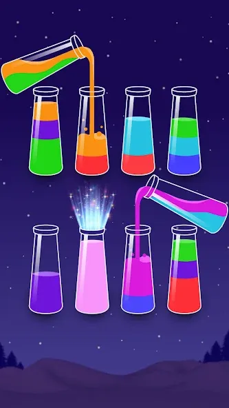 Color Water Sort Wooden Puzzle (Цвет воды Сорт Вуди Пазл)  [МОД Unlocked] Screenshot 5