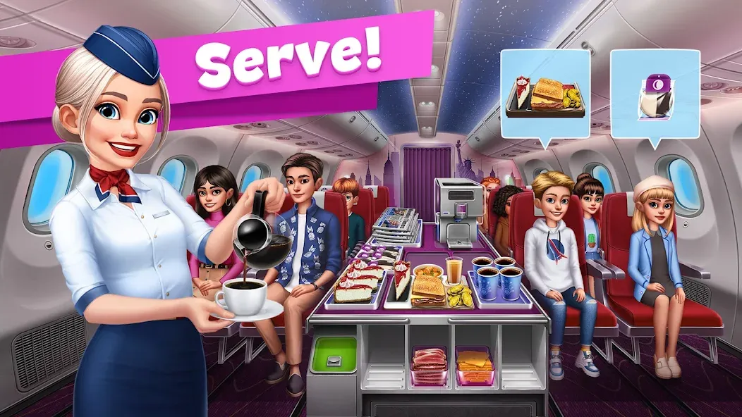 Airplane Chefs - Cooking Game (Эйрплейн Чефз)  [МОД Unlimited Money] Screenshot 3