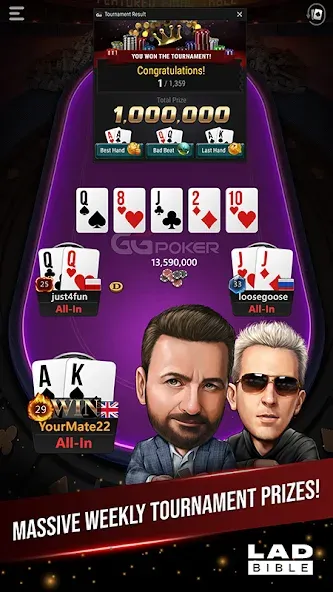 GGPoker UK - Real Online Poker (Покер Великобритания)  [МОД Все открыто] Screenshot 1