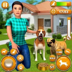 Взлом Pet Dog Family Adventure Games  [МОД Меню] - последняя версия apk на Андроид