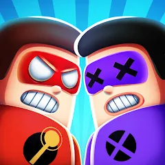 Взломанная The Superhero League (Зе Суперхиро Лигующ)  [МОД Mega Pack] - полная версия apk на Андроид