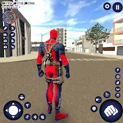 Скачать взломанную Miami Rope Hero Spider Game  [МОД Menu] - полная версия apk на Андроид