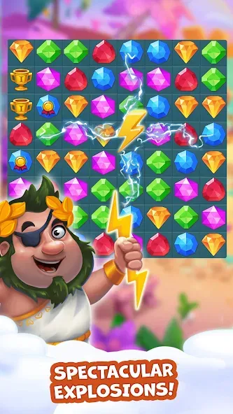 Pirate Treasures: Jewel & Gems  [МОД Много монет] Screenshot 3