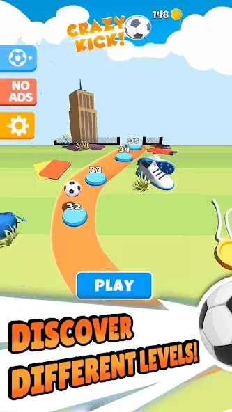 Crazy Kick! Fun Football game  [МОД Unlimited Money] Screenshot 5