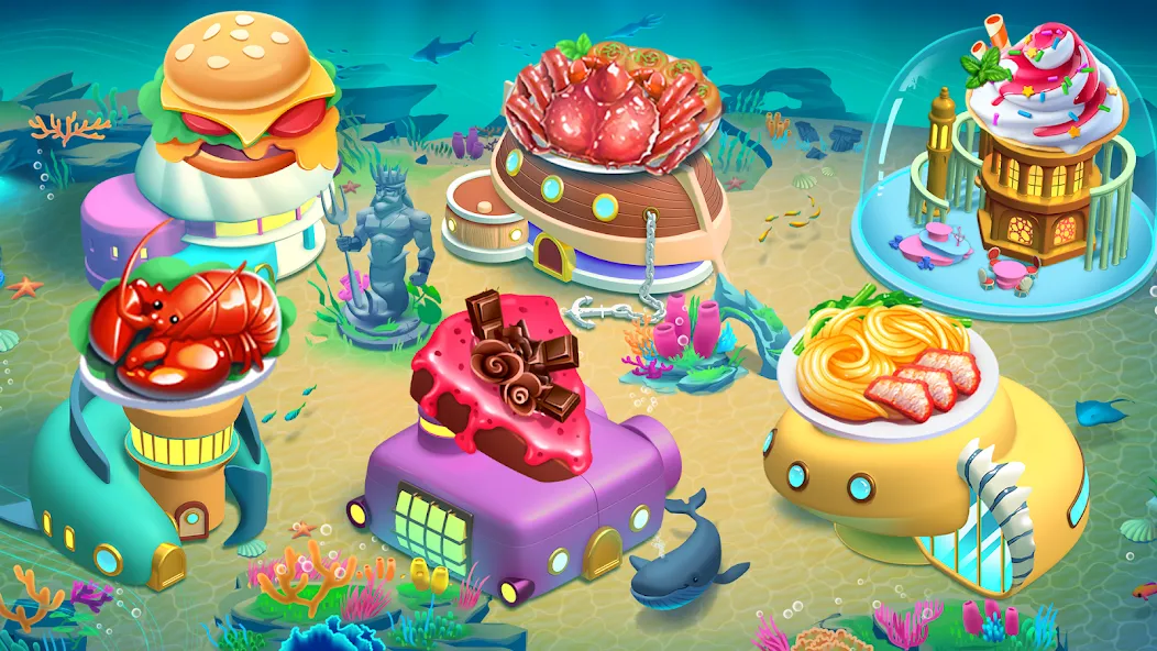 Cooking Aquarium - A Star Chef (Кукинг Аквариум)  [МОД Меню] Screenshot 1