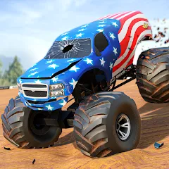 Взлом Fearless US Monster Truck Game (Фирлесс ЮЭС Монстер Трак Гейм)  [МОД Unlocked] - стабильная версия apk на Андроид