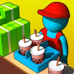 Взломанная My Mini Boba Tea Cafe Tycoon (Экстримные Гонки на Велосипедах)  [МОД Все открыто] - последняя версия apk на Андроид