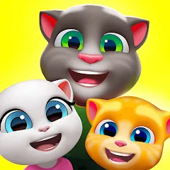 Взломанная My Talking Tom Friends  [МОД Menu] - стабильная версия apk на Андроид