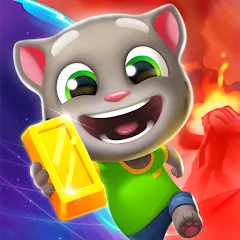 Скачать взломанную Talking Tom Time Rush  [МОД Все открыто] - полная версия apk на Андроид