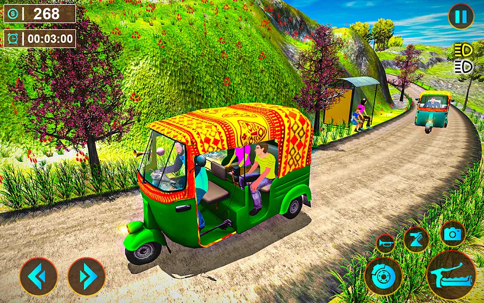 Tuk Tuk Offroad Auto Rickshaw (Тук Тук оффроуд автомобильный рикша)  [МОД Меню] Screenshot 2