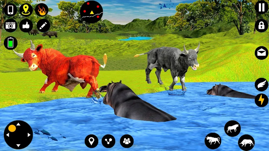 Angry Bull Attack Fight Games (Ангри Булл Атак Файт Геймс)  [МОД Все открыто] Screenshot 4