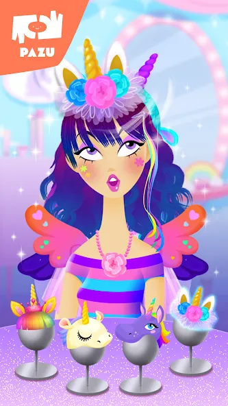 Girls Hair Salon Unicorn  [МОД Бесконечные деньги] Screenshot 5