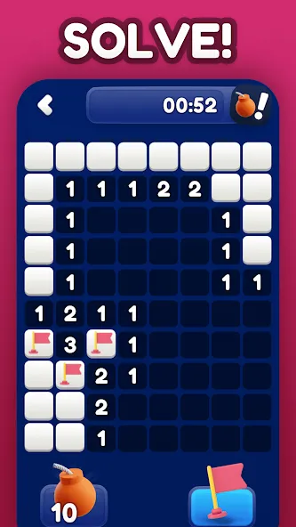 Minesweeper Bomb Mines Game (Майнсвипер разблокирует уровни Марка)  [МОД Mega Pack] Screenshot 5