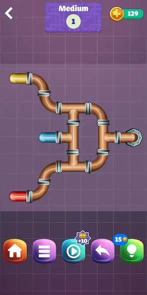 Pipe Puzzle Connect (Пайп Пазл Коннект)  [МОД Unlocked] Screenshot 2