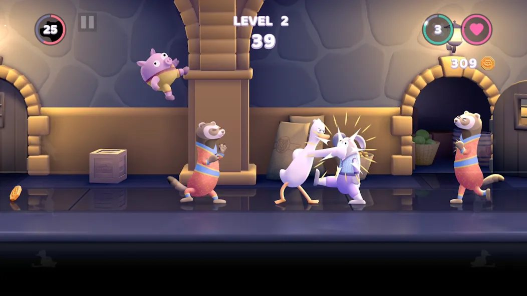 Punch Kick Duck (Панч Кик Дак)  [МОД Mega Pack] Screenshot 2