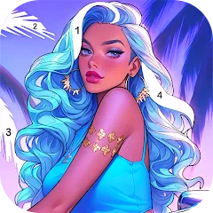 Взлом Paint Color: Color by number  [МОД Много монет] - полная версия apk на Андроид