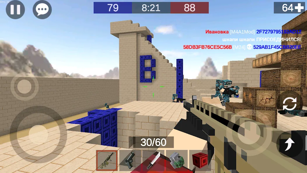 Pixel Combats 2: Gun games PvP  [МОД Mega Pack] Screenshot 5