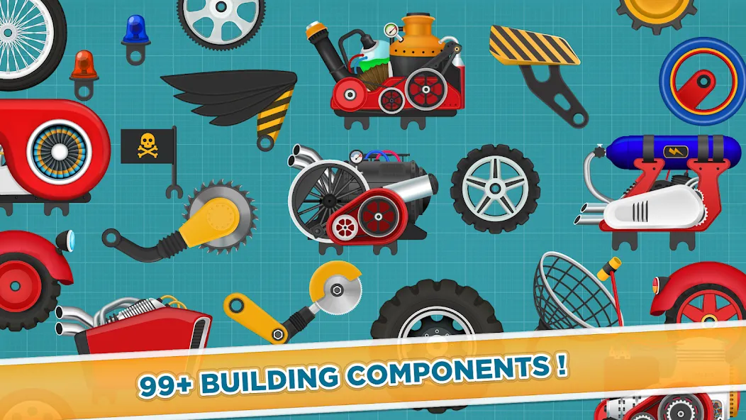 Car Builder & Racing for Kids  [МОД Меню] Screenshot 5