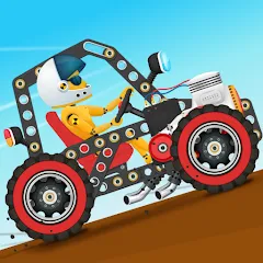 Взломанная Car Builder & Racing for Kids  [МОД Меню] - полная версия apk на Андроид