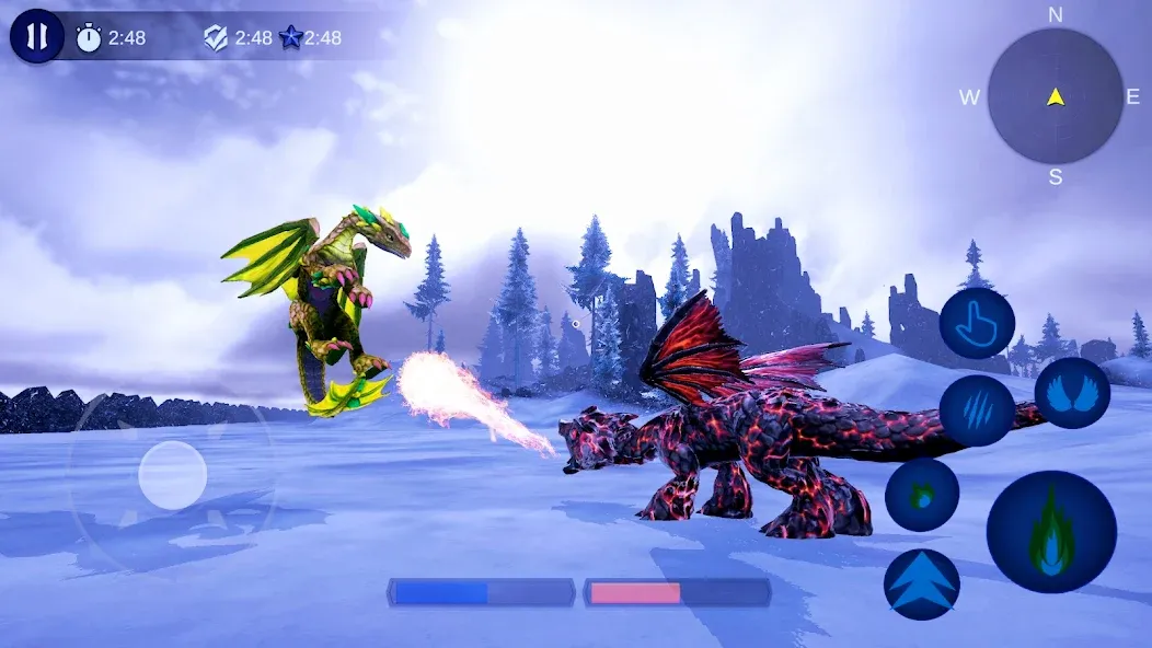 Magical Dragon Flight Games 3D  [МОД Menu] Screenshot 1