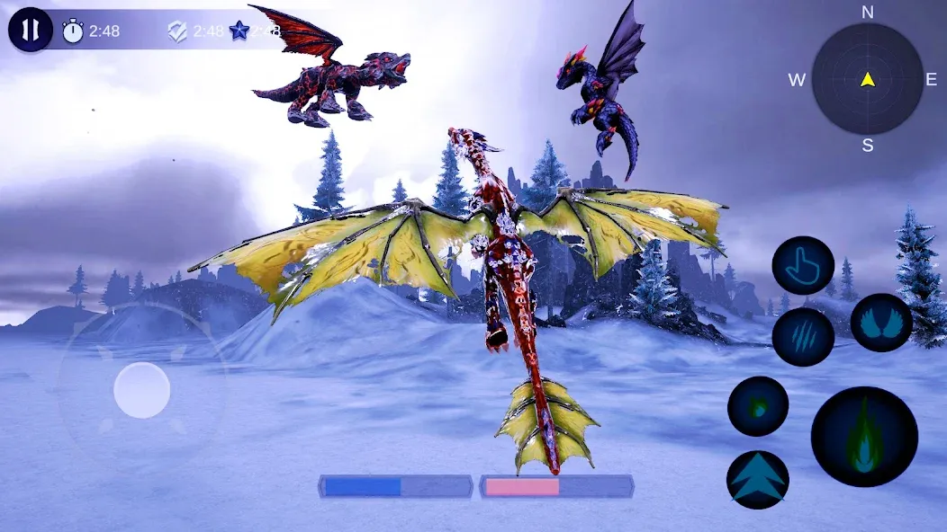 Magical Dragon Flight Games 3D  [МОД Menu] Screenshot 3