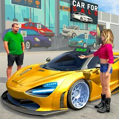 Скачать взлом Car Dealership Car Saler (Драйвинг Скул Сити Кар Геймс)  [МОД Все открыто] - стабильная версия apk на Андроид