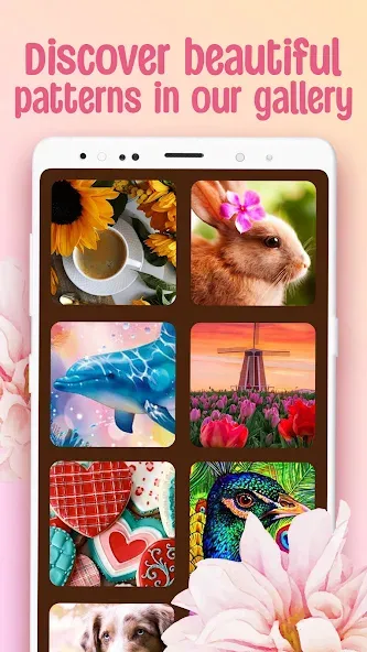 Cross-Stitch: Coloring Book (Кросс)  [МОД Menu] Screenshot 4