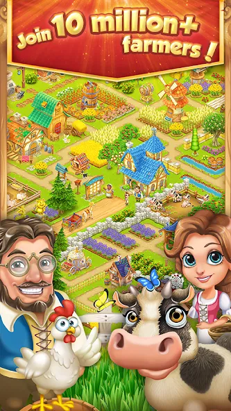 Village and Farm (Вилладж энд Фарм)  [МОД Бесконечные деньги] Screenshot 1