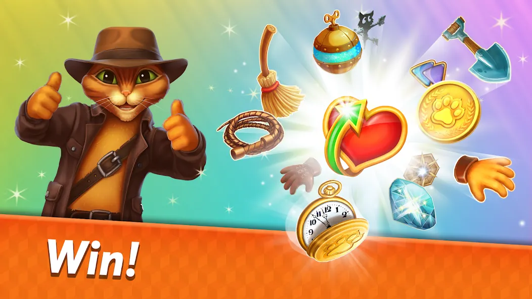 Indy Cat 2: Match 3 game  [МОД Меню] Screenshot 4