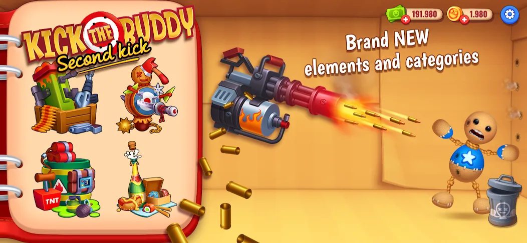 Kick the Buddy: Second Kick (Кик зе Бадди)  [МОД Menu] Screenshot 2