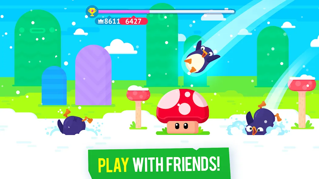 Bouncemasters: Penguin Games (Баунсмастерс)  [МОД Unlocked] Screenshot 3