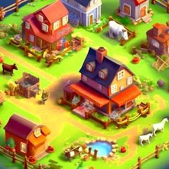 Взлом Country Valley Farming Game (Парадайз Хей Фарм Айленд)  [МОД Бесконечные деньги] - последняя версия apk на Андроид