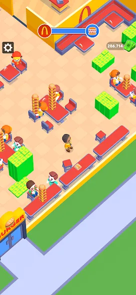 My Burger Shop: Burger Games (Май Бургер Шоп Игры)  [МОД Много денег] Screenshot 1