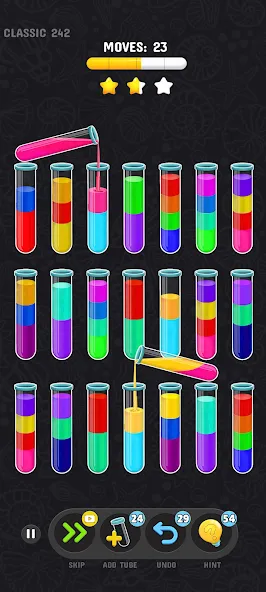 Color Water Sort Puzzle Games (Цветные игры сортировки воды)  [МОД Много монет] Screenshot 1