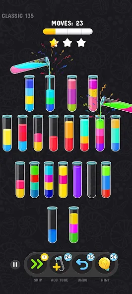 Color Water Sort Puzzle Games (Цветные игры сортировки воды)  [МОД Много монет] Screenshot 3