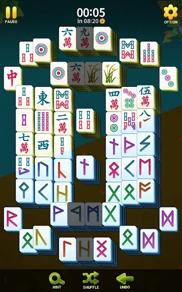 Mahjong Blossom Solitaire  [МОД Бесконечные монеты] Screenshot 3