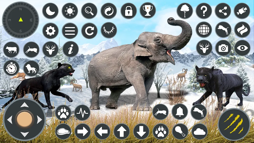 Wild Black Panther Games  [МОД Много монет] Screenshot 3