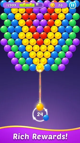 Bubble Shooter Gem Puzzle Pop (Бабл Шутер Драгоценный камень)  [МОД Много денег] Screenshot 5