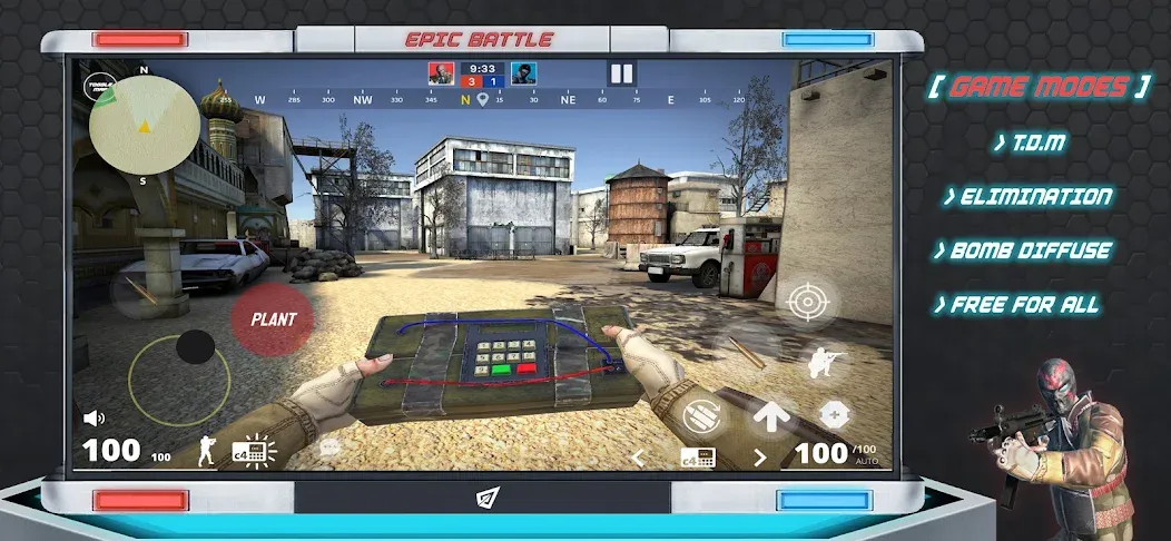 Epic Battle CS:FPS Mobile Game  [МОД Unlocked] Screenshot 3