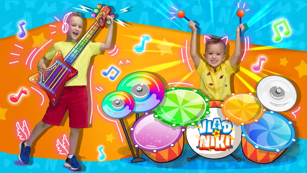 Vlad and Niki: Kids Piano  [МОД Mega Pack] Screenshot 2