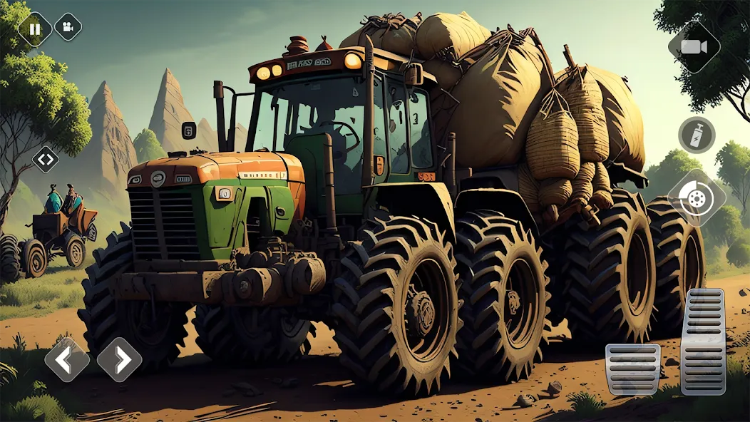 Tractor Driving Games: Farming  [МОД Бесконечные монеты] Screenshot 4