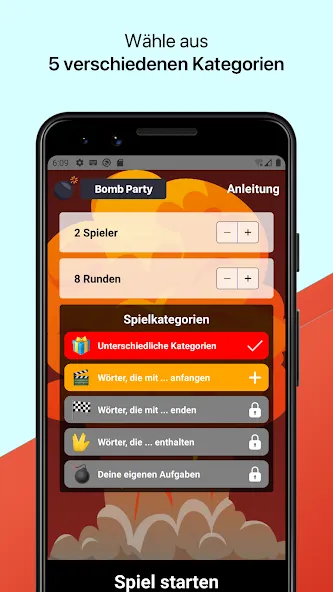 Bomb Party: Das Bombenspiel! (Бомб Пати)  [МОД Бесконечные деньги] Screenshot 1