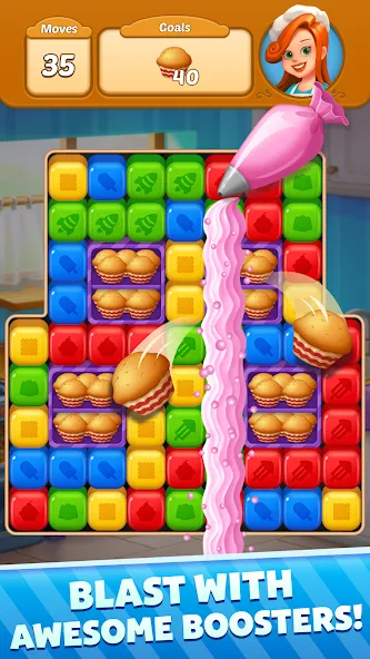 Sweet Cube Blast (Свит Кьюб Бласт)  [МОД Бесконечные деньги] Screenshot 4